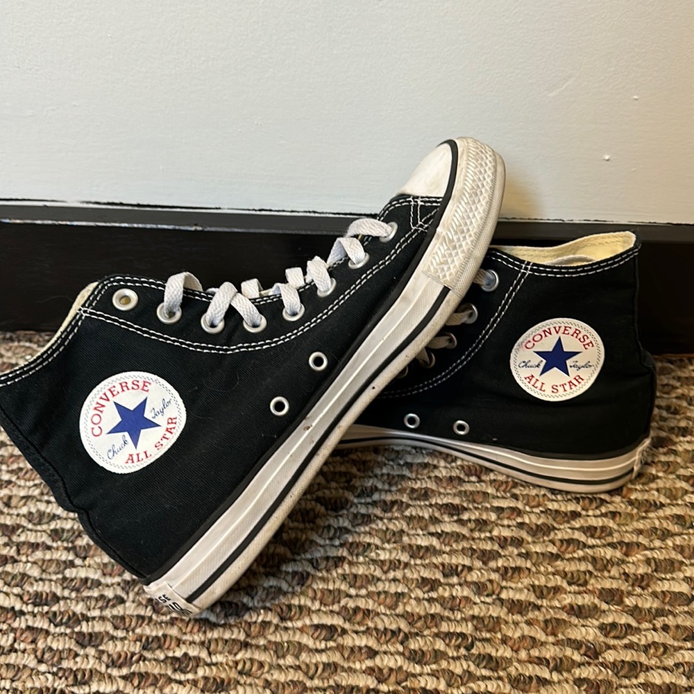 black high top converse